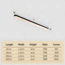 Modern Retro Black Acrylic Linear LED Ceiling Light