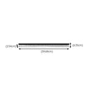 Modern Retro Black Acrylic Linear LED Ceiling Light