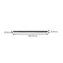 Modern Retro Black Acrylic Linear LED Ceiling Light