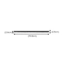 Modern Retro Black Acrylic Linear LED Ceiling Light