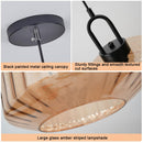 Vintage Striped Glass Pendant Light