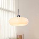 Vintage Bauhaus Round Glass Pendant Light