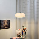 Vintage Bauhaus Round Glass Pendant Light