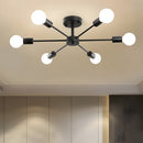 Nordic Iron Multi-Head Living Room Ceiling Lights