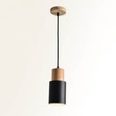 Modern Macaron Cylinder Iron Pendant Light