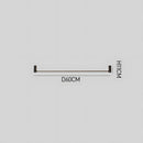 Nordic Minimalist Linear Black Ceiling Light