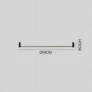 Nordic Minimalist Linear Black Ceiling Light