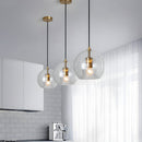 Modern Glass Globe LED Pendant Lights Kitchen Island