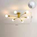 Industrial Style Living Room Multi-head Ceiling Lights