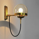 Nordic Retro Style Glass Ball Wall Lamp