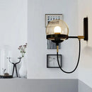 Nordic Retro Style Glass Ball Wall Lamp