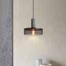 Modern Iron Grey Hanging Light Pendant Lampshade