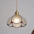 Vintage Stained Glass Dome Tiffany Pendant Light