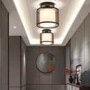Retro Fabric Living Room Flush Mount Ceiling Lights