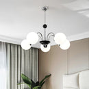 Chrome Chandelier Living Room Lighting Nordic Glass Chandelier