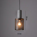 Modern Iron Grey Hanging Light Pendant Lampshade