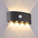 IP65 Modern Up and Down LED PIR Outdoor Wall Light