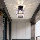 Luxury Glass Flush Mount Ceiling Light Fixture for Hallway Bedroom