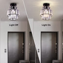 Luxury Glass Flush Mount Ceiling Light Fixture for Hallway Bedroom
