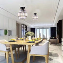 Luxury Glass Flush Mount Ceiling Light Fixture for Hallway Bedroom