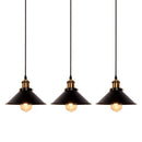 Industrial Retro Black Iron Kitchen Hanging Pendant Light