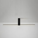 Modern Minimalist Aluminium LED Linear Semi Flush Mount Ceiling Light for Living Room Bedroom Hallway