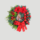 Modern Christmas Wreath Ornament Warm LED Christmas Lightings
