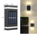 Solar Waterproof UP and Down Wall Lights Night to Dawn LED Solar Wall Lamps for Backyard Garden Garage