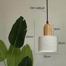 Simple White Stone Kitchen Pendant Lighting