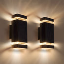 Modern IP65 Black Up Down Outdoor Wall Light