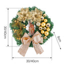Modern Christmas Wreath Ornament Warm LED Christmas Lightings