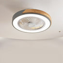 Modern Round Wood Ceiling Fans With LED Lights