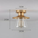IP56 Vintage Outdoor Glass Ceiling Lights
