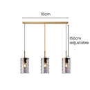 Simple Creative Ripple Glass Dining Room Pendant Light