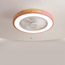 Modern Round Wood Ceiling Fans With LED Lights