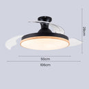 Simple Low Profile Bedroom Ceiling Fan With LED Light