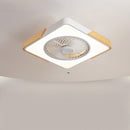 Modern Round Wood Ceiling Fans With LED Lights