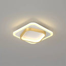 Square LED Gold Living Room Ceiling Lights
