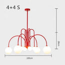 Art Deco Glass Ball Chandelier