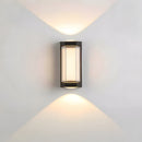 LED Waterproof Up and Down Black Outdoor Wall Lighting