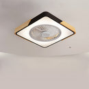 Modern Round Wood Ceiling Fans With LED Lights