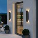 Set of 2 Up-and-Down IP65 LED Aluminum Outdoor Wall Lights