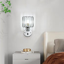 Crystal Round And Square Hallway Wall Lights