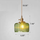 Vintage Glass Pendant Light