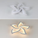 Contemporary Flower Shape Iron LED Ceiling Light For Living Room