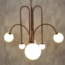 Art Deco Glass Ball Chandelier