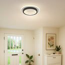Set of 2 Black LED Hallway Ceiling Lights