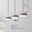 Modern LED Pendant Lamps for Kitchen Nordic Wood Ceiling Hanging lamp