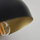 Brair 1 Floor Light Matt Black & Antique Brass