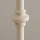 Carnival Floor Lamp Base Satin Almond White